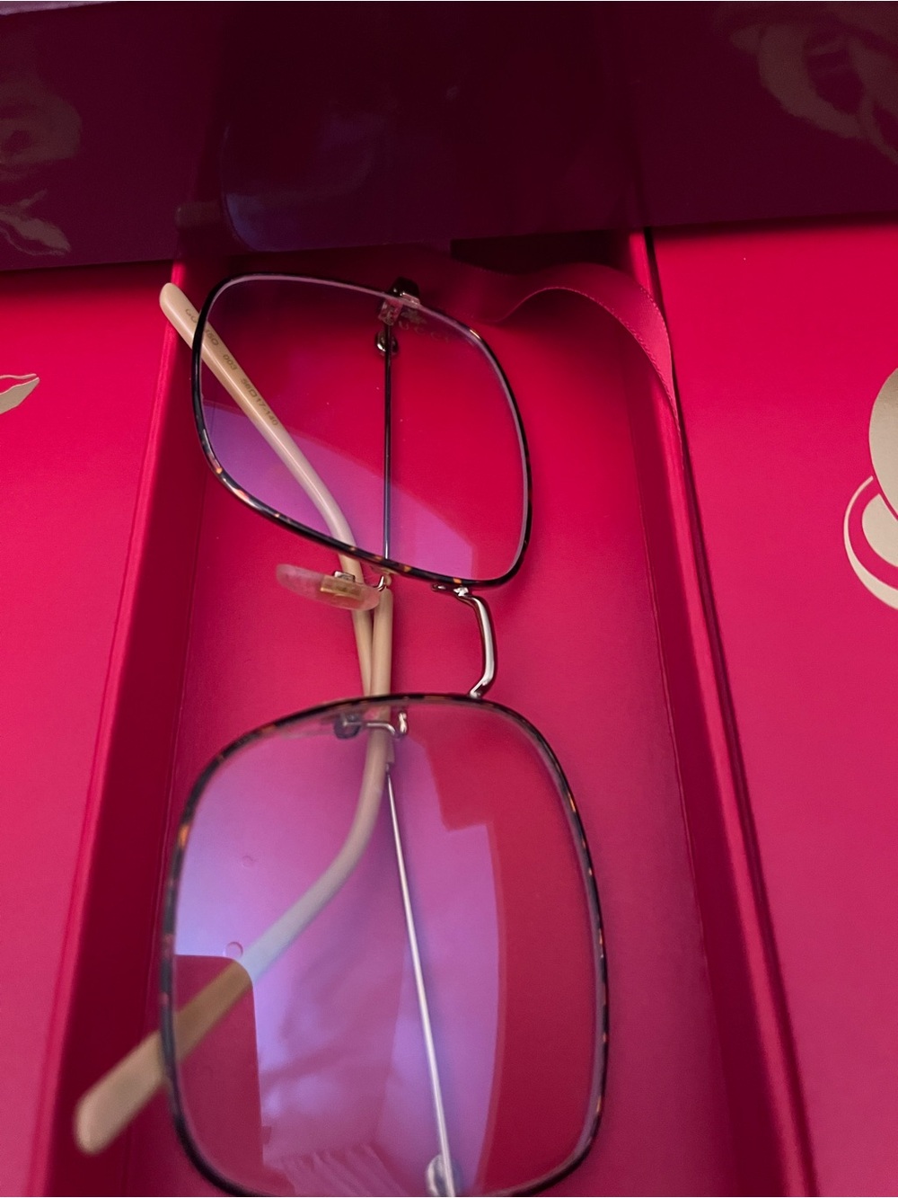Gucci Gold & Tortoise Square Frames GG0445O | Size 56-17-140